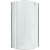 Душевой уголок New Trendy New Soleo Chrome 90х90 K-0416 профиль Хром стекло прозрачное — фото 1, Душевые уголки четверть круга