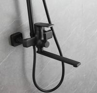 Товар: Душевая система Frap H71-6 F2471-6 Черная матовая - фото 3 Душевая система Frap H71-6 F2471-6 Черная матовая — фото 3, Душевое оборудование. Душевая программа