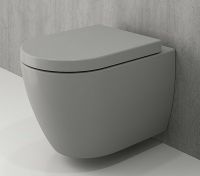 Товар: Унитаз Bocchi Venezia 1295-006-0129 подвесной Серый матовый без сиденья - фото 2 Унитаз Bocchi Venezia 1295-006-0129 подвесной Серый матовый без сиденья — фото 2, Унитазы