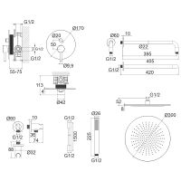 Товар: Душевая система Whitecross Y gunmetal YSET04GM Оружейная сталь - фото 11 Душевая система Whitecross Y gunmetal YSET04GM Оружейная сталь — фото 11, Душевое оборудование. Душевая программа