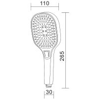 Ручной душ Orange S15HScr Хром — фото 7, Лейки для душа