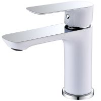 Смеситель для раковины Abber Weiss Insel AF8010W Белый-хром — фото 2, Смесители для раковины