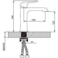 Смеситель для раковины Gappo G50 G1050-8 Хром — фото 7, Смесители для раковины