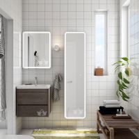 Зеркальный шкаф Art&Max Platino AM-Pla-600-800-1D-R-DS-F с подсветкой с сенсорным выключателем Белый — фото 7, Мебель для ванной