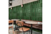Керамическая плитка Monopole Ceramica Martinica Green настенная 7,5x30 см — фото 5, Керамическая плитка