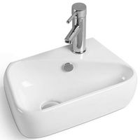 Раковина SantiLine 45 SL-2017L Белая — фото 1, Мини-раковины