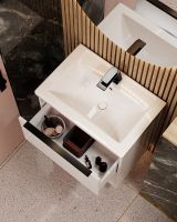 Товар: Тумба под раковину WellWant Bello 60 WWTRN0611PW подвесная Белая - фото 6 Тумба под раковину WellWant Bello 60 WWTRN0611PW подвесная Белая — фото 6, Мебель для ванной