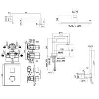 Товар: Комплект смесителей Paffoni Elle с термостатом Черный матовый арт-KITLEQ518NO071 - фото 8 Комплект смесителей Paffoni Elle с термостатом Черный матовый арт-KITLEQ518NO071 — фото 8, Готовые комплекты для ванной комнаты