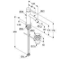 Товар: Смеситель для биде Kludi Nova Fonte Pura 202163915 Черный матовый - фото 2 Смеситель для биде Kludi Nova Fonte Pura 202163915 Черный матовый — фото 2, Смесители для биде