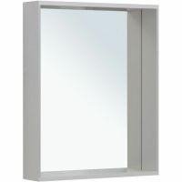 Зеркало Allen Brau Reality 60 1.32016.02 с подсветкой Серебро браш с сенсорным выключателем — фото 5, Зеркала в ванную комнату