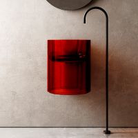 Раковина Abber Kristall 42 AT2704Rubin Красная — фото 1, Раковины подвесные