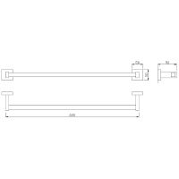 Товар: Полотенцедержатель Nofer Classic 09031.B Нержавеющая сталь глянцевая - фото 2 Полотенцедержатель Nofer Classic 09031.B Нержавеющая сталь глянцевая — фото 2, Полотенцедержатели