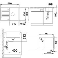 Кухонная мойка Blanco Zia 45S Compact 524730 Кофе — фото 3, Кухонные мойки