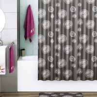 Штора для ванны WasserKRAFT Eidar 180х200 SC-33301 Круги — фото 2, Аксессуары для туалета