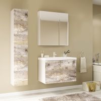 Товар: Зеркальный шкаф Marka One Mix 70 Белый - фото 3 Зеркальный шкаф Marka One Mix 70 Белый — фото 3, Зеркальные шкафы в ванную