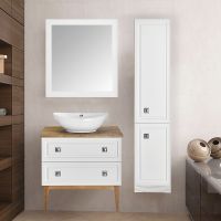 Товар: Зеркало ASB-Woodline Каталина 80 White 12082 с подсветкой Белое - фото 6 Зеркало ASB-Woodline Каталина 80 White 12082 с подсветкой Белое — фото 6, Мебель для ванной