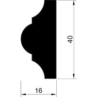 Молдинг Evrowood M02 2000x40x16 мм — фото 5, Молдинги