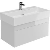 Товар: Тумба под раковину Kerama Marazzi Logica 90 LOG.90.2\WHT подвесная Белая - фото 2 Тумба под раковину Kerama Marazzi Logica 90 LOG.90.2\WHT подвесная Белая — фото 2, Мебель для ванной