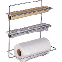 Держатель для бумажных полотенец, фольги и пищевой пленки Tekno-tel MG033 Хром — фото 1, Аксессуары для кухни