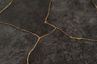 Обои Артекс Dieter Langer Fusion 10436-05 Винил на флизелине (1,06*10,05) Черный/Золото, Абстракция — фото 2, Обои для стен