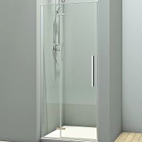 Душевая дверь Veconi Vianno VN-73 80 VN73-80-01-C4 профиль Хром стекло прозрачное — фото 1, Распашные душевые двери