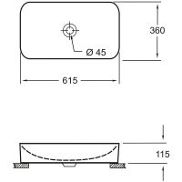 Раковина-чаша Pestan Fluenta Round Washbasin 62 40008299 Белая — фото 7, Раковины