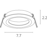 Товар: Встраиваемый светильник Artelamp Mira A2861PL-1BK Черный - фото 2 Встраиваемый светильник Artelamp Mira A2861PL-1BK Черный — фото 2, Точечные светильники