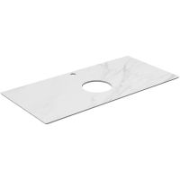 Товар: Столешница под раковину Kerama Marazzi Plaza Classic Neo Монте тиберио 100 PL1.SG507120R\100 Белый мрамор - фото 2 Столешница под раковину Kerama Marazzi Plaza Classic Neo Монте тиберио 100 PL1.SG507120R\100 Белый мрамор — фото 2, Столешницы под раковину