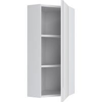 Зеркальный шкаф Runo Кредо 30 00000001108 угловой Белый — фото 2, Зеркальные шкафы в ванную