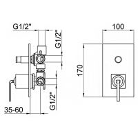 Товар: Смеситель для душа Webert Wolo WO860101564 Черный матовый - фото 2 Смеситель для душа Webert Wolo WO860101564 Черный матовый — фото 2, Смесители