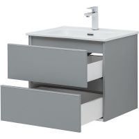 Тумба под раковину Aquanet Вега 60 329601 подвесная Мисти грин — фото 6, Тумбы под раковину