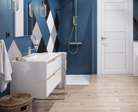 Тумба под раковину Excellent Tuto 80 MLEX.0103.800.WHBL подвесная Белый Дуб — фото 5, Мебель для ванной