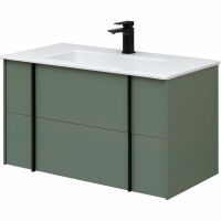 Тумба под раковину Allen Brau Reality 90 1.32006.CGM подвесная Олива матовая — фото 10, Тумбы под раковину