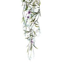 Панно Marburg Crush Motion 63489 Винил на флизелине (0,7*2,7) Белый, Цветы/Листья — фото 1, Обои для стен