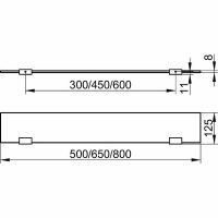 Товар: Стеклянная полка Keuco Collection Moll 12710 015500 Хром - фото 2 Стеклянная полка Keuco Collection Moll 12710 015500 Хром — фото 2, Полки для ванной и душа
