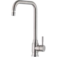 Смеситель для кухни ZorG Steel Hammer SH 5177 INOX Нержавеющая сталь — фото 1, Смесители для кухни