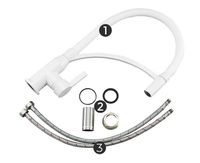 Товар: Смеситель для кухни Frap F4552-8 Белый - фото 6 Смеситель для кухни Frap F4552-8 Белый — фото 6, Смесители для кухни