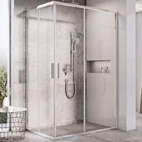 Душевая дверь Ravak Blix Slim BLSRV2K-100 X1XMA0C00Z1 профиль Хром стекло Transparent — фото 2, Душевые двери в нишу