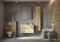 Тумба под раковину Aquaton Либерти 100 1A279601LYC70 подвесная Дуб эльвезия — фото 23, Тумбы под раковину