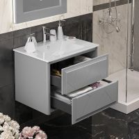 Товар: Тумба под раковину Opadiris Луиджи 70 00-00005953 подвесная Серая матовая - фото 5 Тумба под раковину Opadiris Луиджи 70 00-00005953 подвесная Серая матовая — фото 5, Мебель для ванной