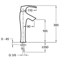Смеситель для раковины Jacob Delafon Symbol E19774-CP Хром — фото 6, Смесители для раковины