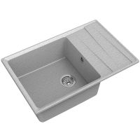Кухонная мойка GranFest Level GF-LV-760L Серая — фото 1, Кухонные мойки