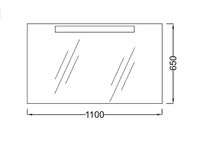 Зеркало Jacob Delafon Presquile 110 EB1110-NF с подсветкой с инфракрасным выключателем — фото 5, Зеркала в ванную комнату