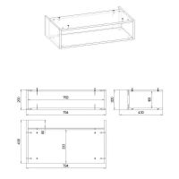 Товар: Ниша для тумбы Бриклаер Кристалл 80 4627125414879 Муссон - фото 6 Ниша для тумбы Бриклаер Кристалл 80 4627125414879 Муссон — фото 6, Мебель для ванной