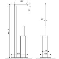 Напольная стойка Excellent Riko Gold DOEX.1650GL Золото — фото 4, Стойки - набор держателей