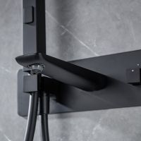 Смеситель для ванны Allen Brau Infinity 5.21007-31 Черный матовый — фото 9, Смесители