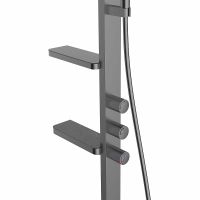 Душевая система Vincea Inspire  VSFS-3I11GM Вороненая сталь — фото 6, Душевые стойки