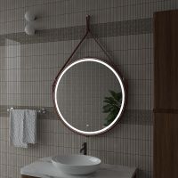 Зеркало Континент Millenium D 800 ЗЛП1378 с подсветкой Коричневое с сенсорным выключателем — фото 9, Зеркала в ванную комнату