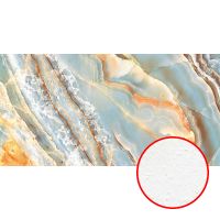 Фреска Ortograf Misto 34017 Фактура бархат FX Флизелин (5,3*2,7) Бирюзовый/Оранжевый, Абстракция — фото 1, Фрески