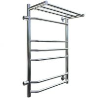 Водяной полотенцесушитель Тругор Браво 3 П ПМ L 80x40 с полкой Хром — фото 1, Водяные полотенцесушители